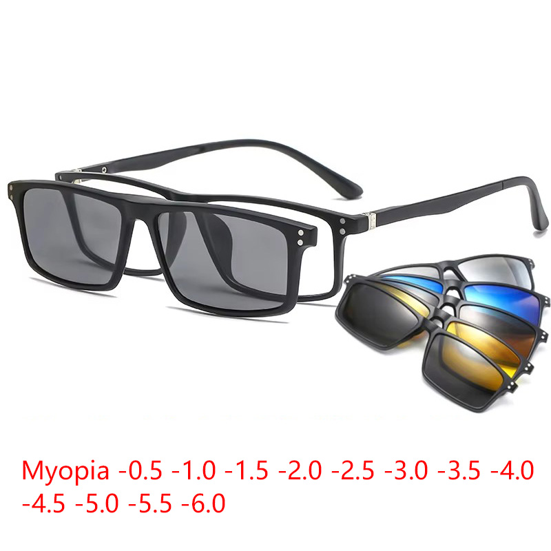 Reflector 5 In 1 - Myopia Magnetic Sunglasses Men 5 In