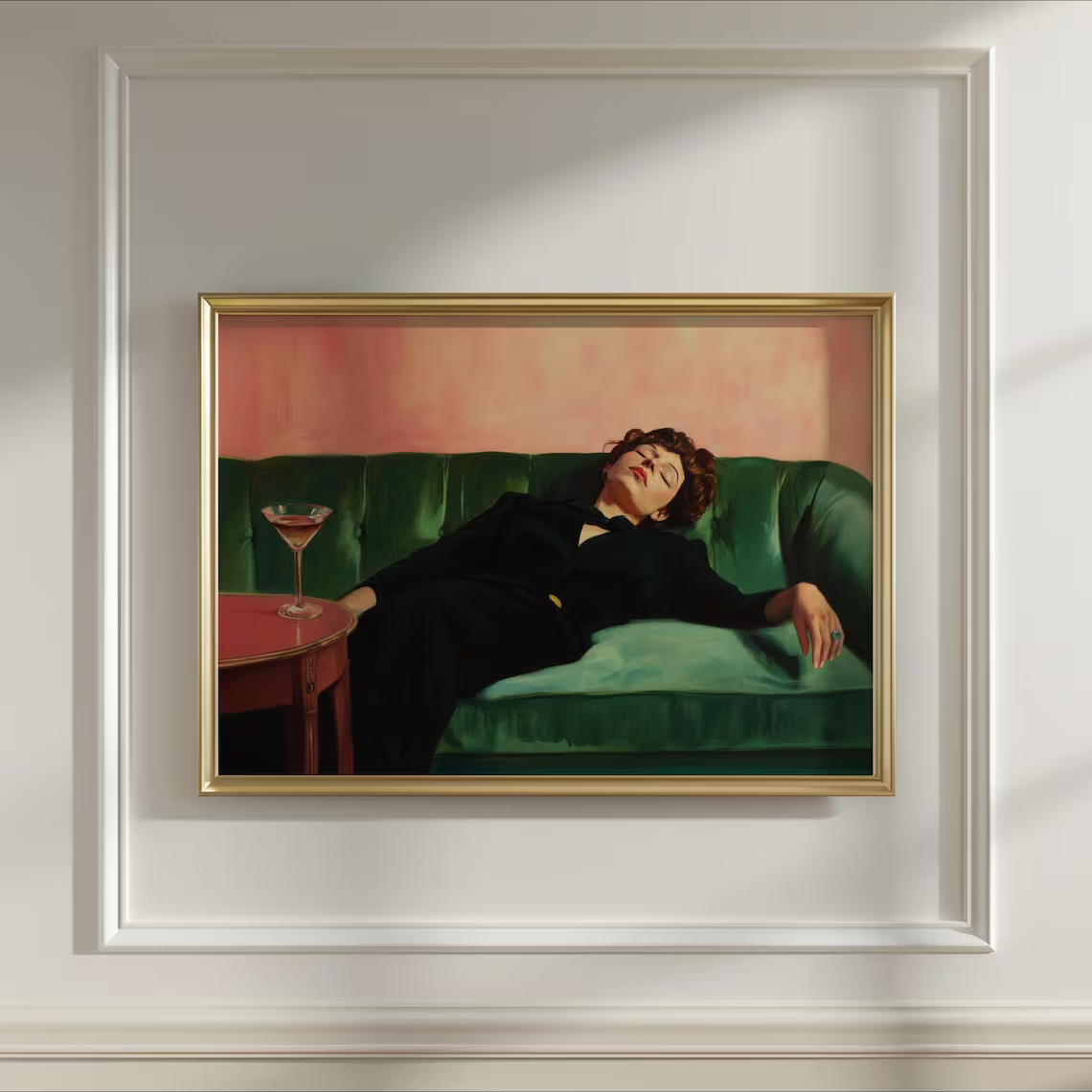 Photography Hobby - Woman on Couch with Martini |