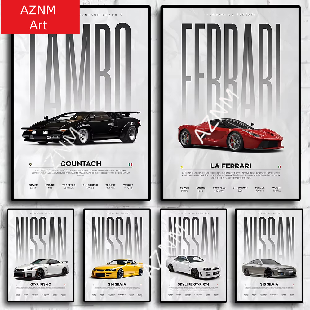 Photography Nature - Famous Cars S14 F430 SF90 GTS