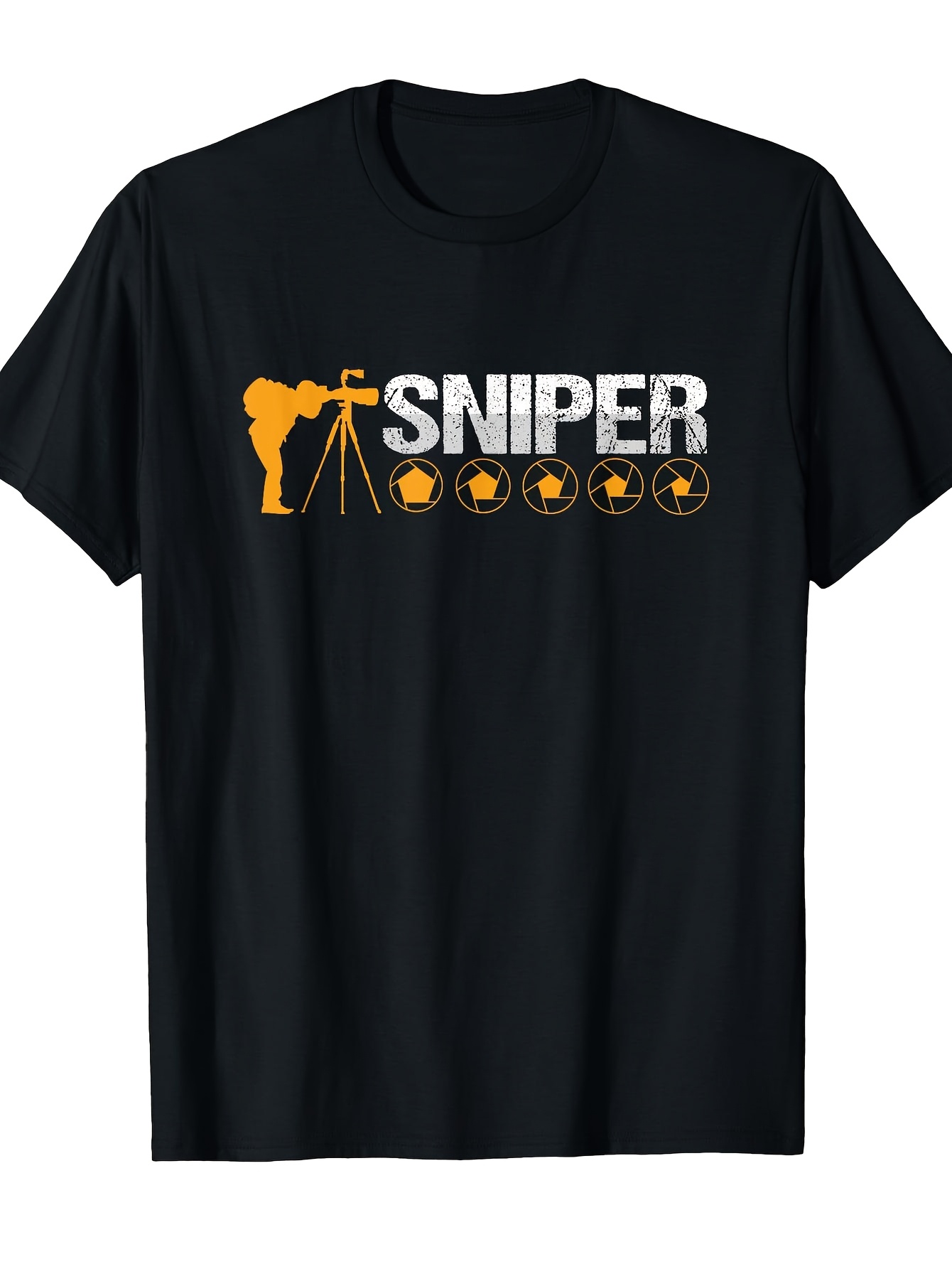 Photography Graphic Design - Men's Photography Graphic T-Shirt Sniper Photographer