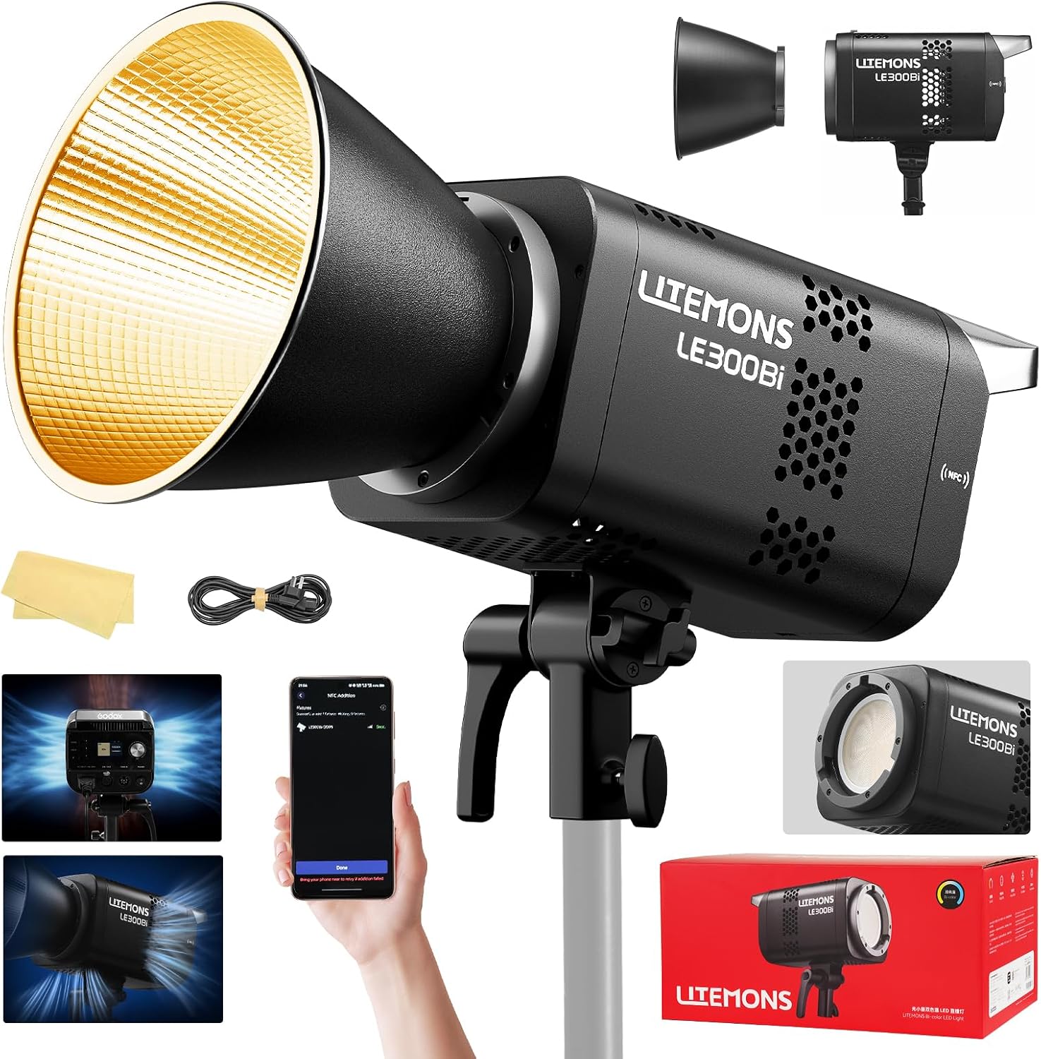 Photography Youtube - RGB LED Video Lighting Kit, 3-Pack