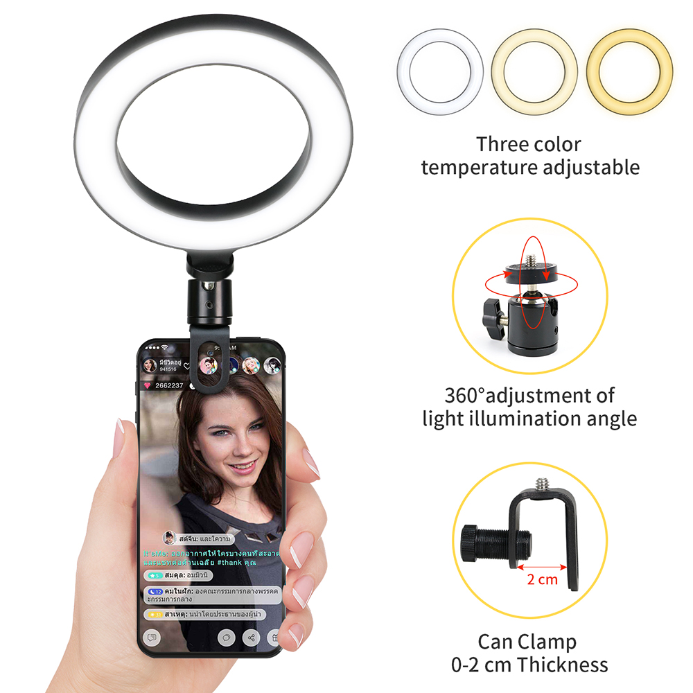 Photography Youtube - 16cm LED Video Light with Stand