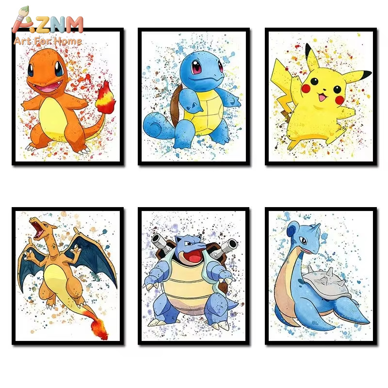 Photography Nature - 1PC ，Anime Pokemon Canvas Painting Bulbasaur
