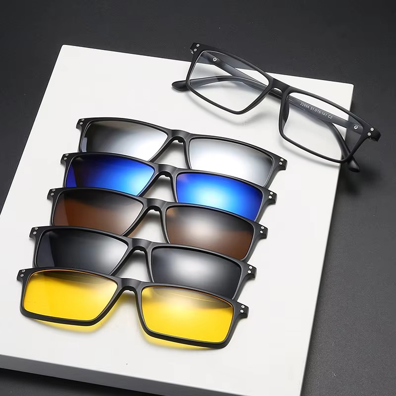 Myopia Magnetic Sunglasses Men - Reflector 5 In 1 评论和价格