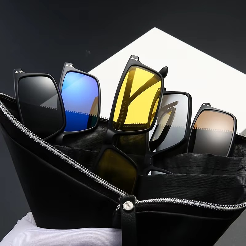 Myopia Magnetic Sunglasses Men - Reflector 5 In 1 评论和价格