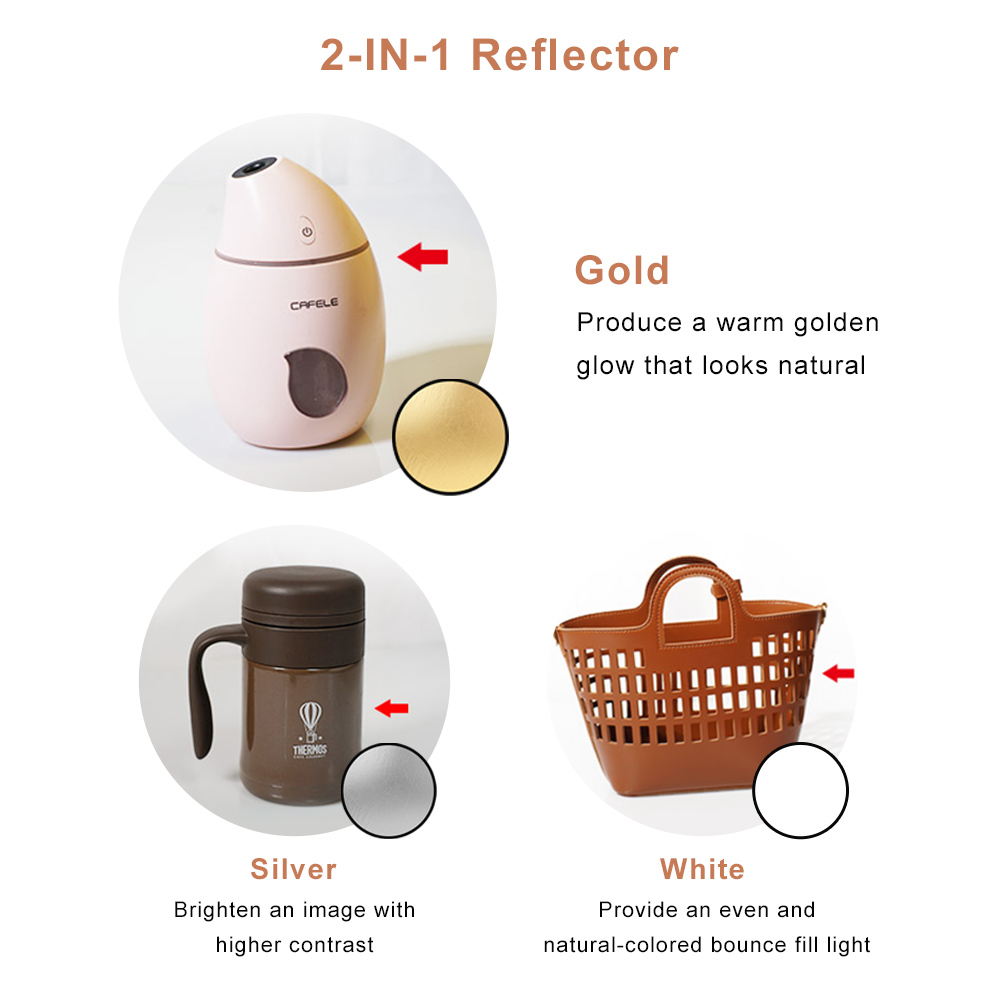 2in1 Round Portable Reflector  - Reflector 5 In 1 评论和价格