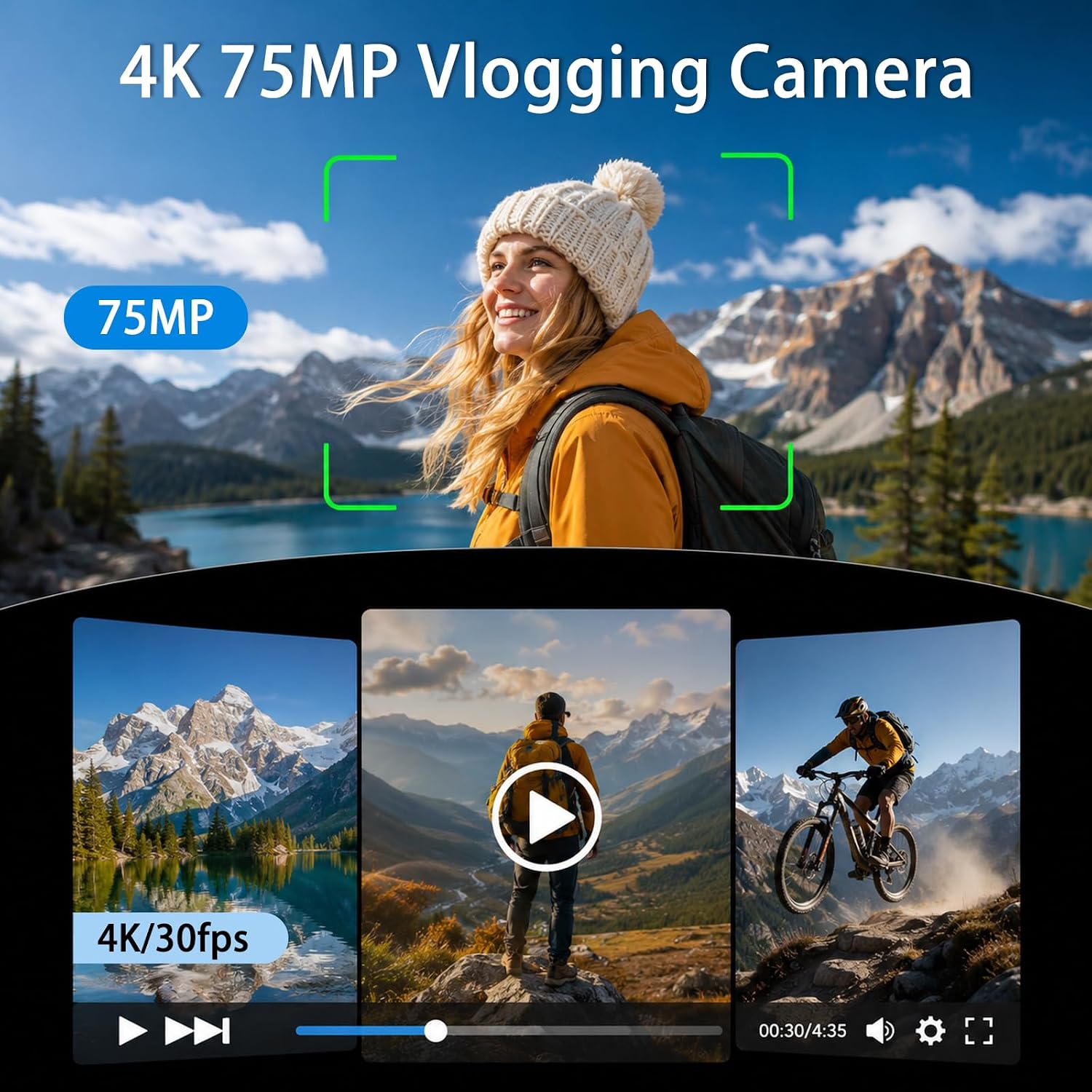 4K Handheld Gimbal Vlogging Ca - Photography Youtube 评论和价格