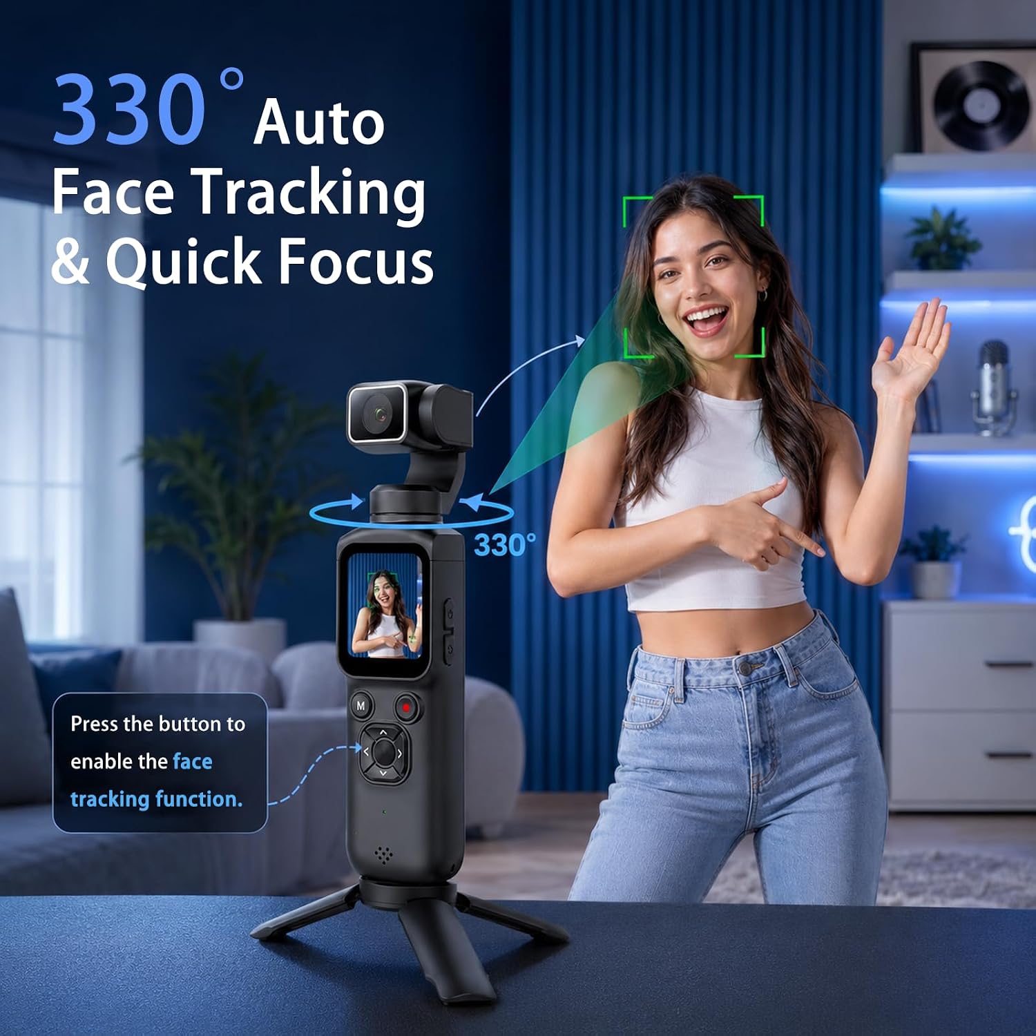4K Handheld Gimbal Vlogging Ca - Photography Youtube 评论和价格