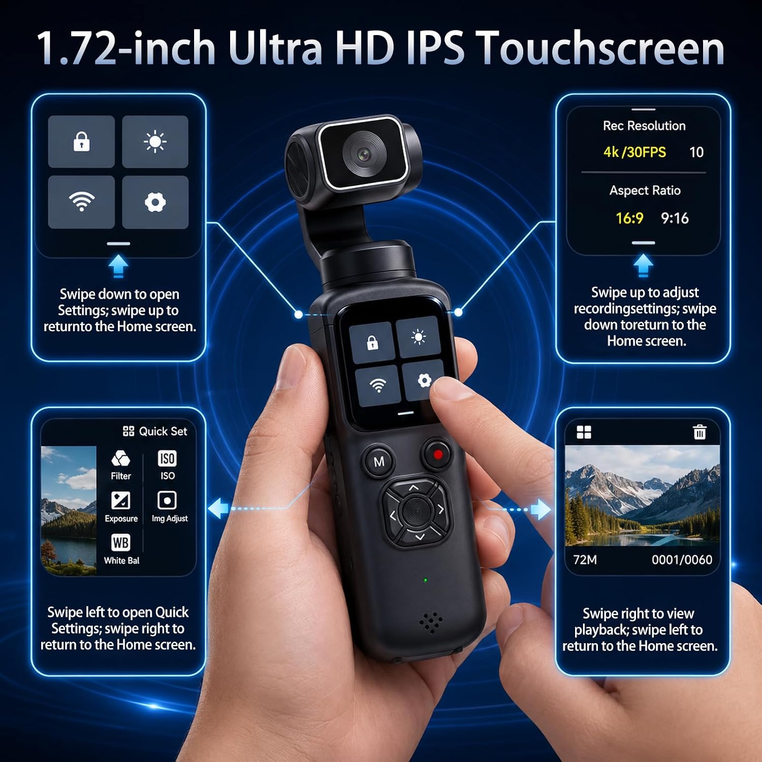 4K Handheld Gimbal Vlogging Ca - Photography Youtube 评论和价格