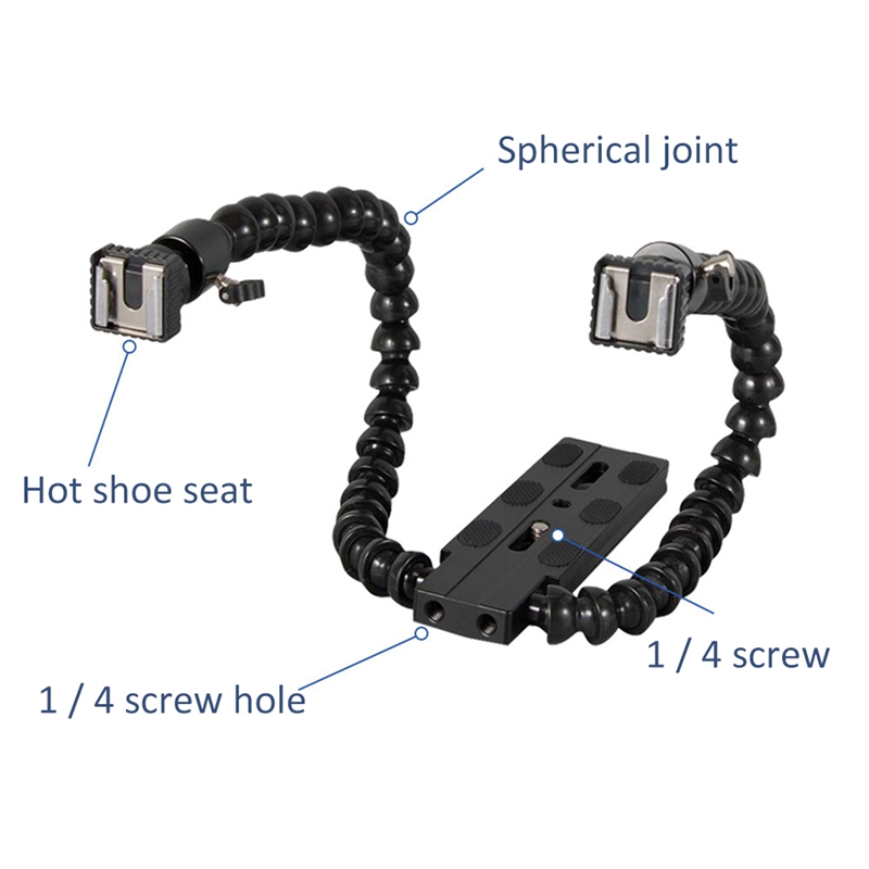 Flexible Dual Arm Hot Shoe Fla - Photography Ratio 评论和价格