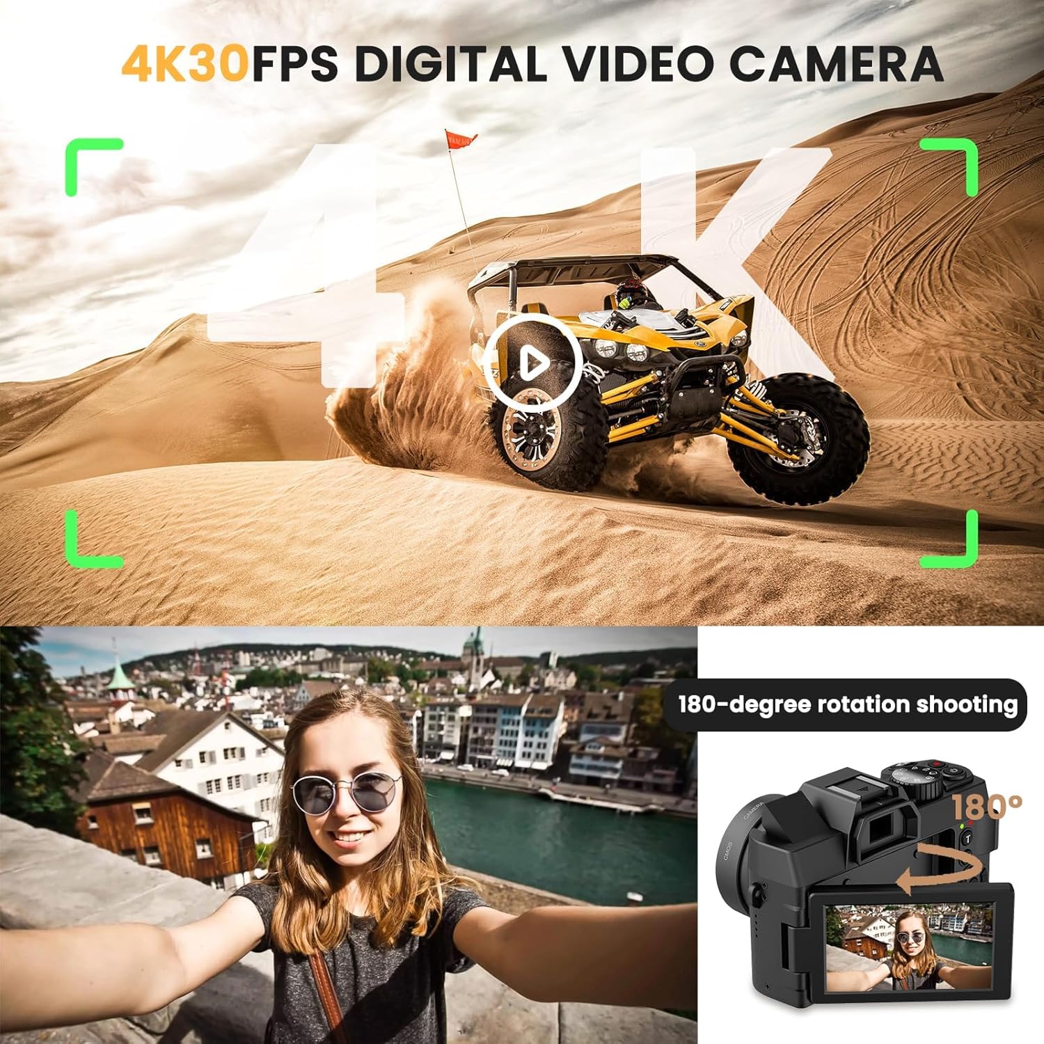 48MP Digital Camera with WiFi  - Photography Youtube 评论和价格