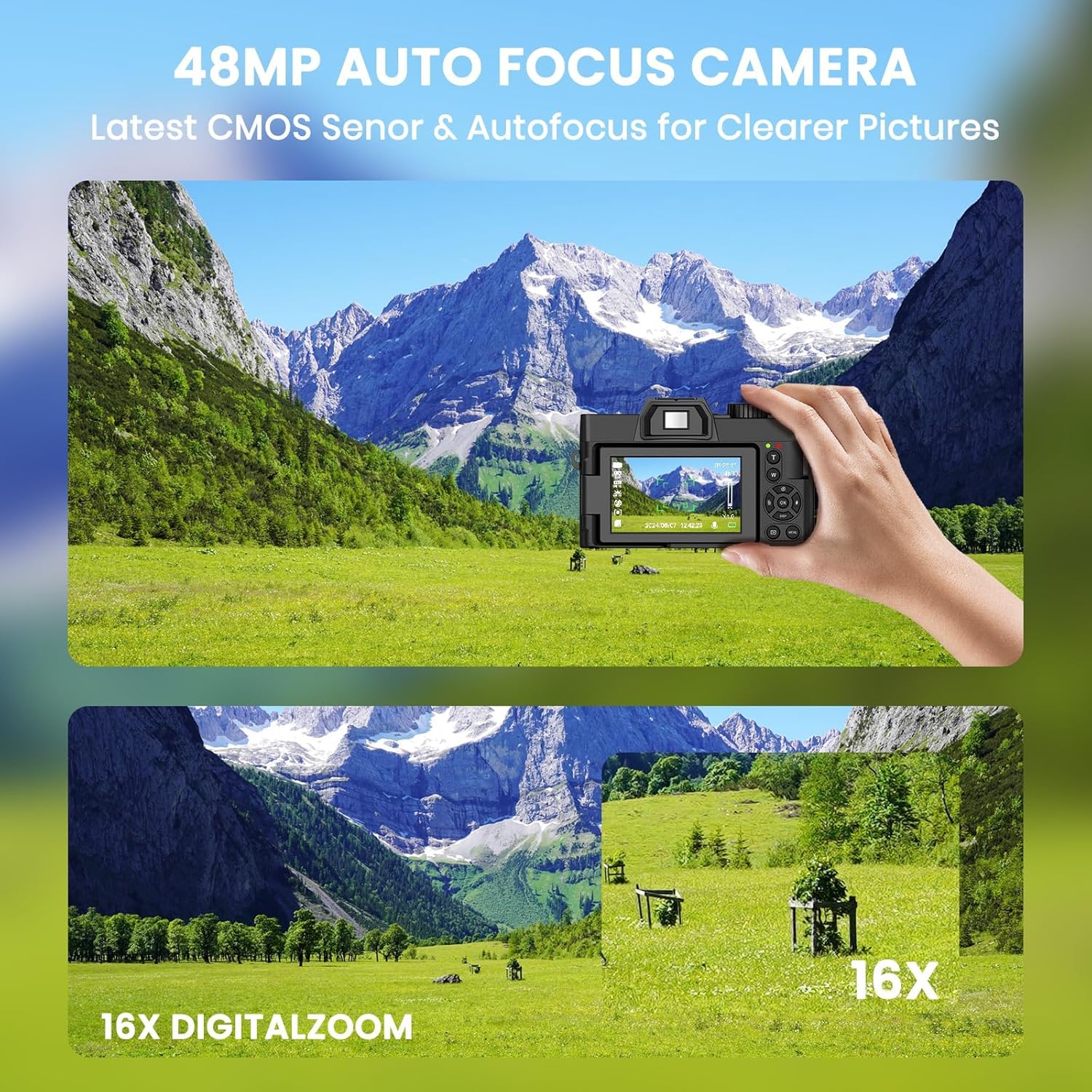 48MP Digital Camera with WiFi  - Photography Youtube 评论和价格