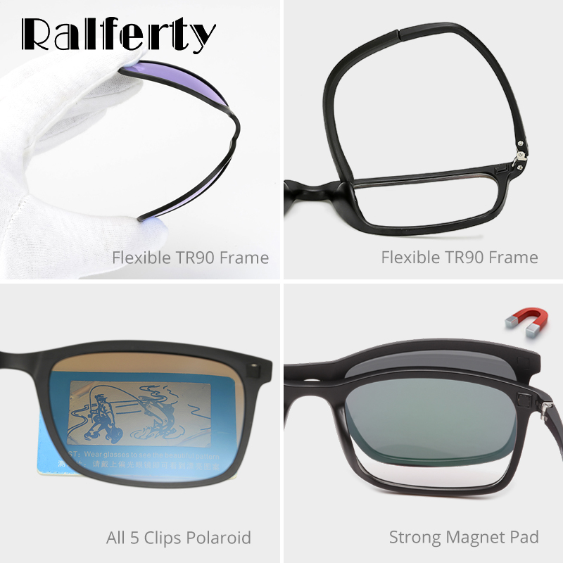 Ralferty Polarized Sunglasses  - Reflector 5 In 1 评论和价格